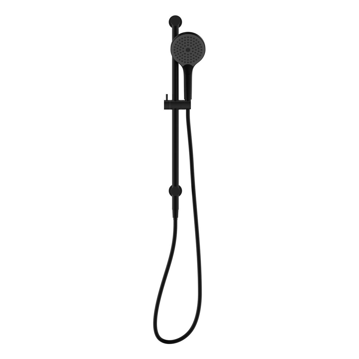 Mecca Shower Rail With Air Shower II in Matte Black