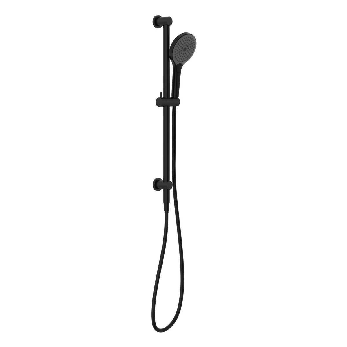 Mecca Shower Rail With Air Shower II in Matte Black