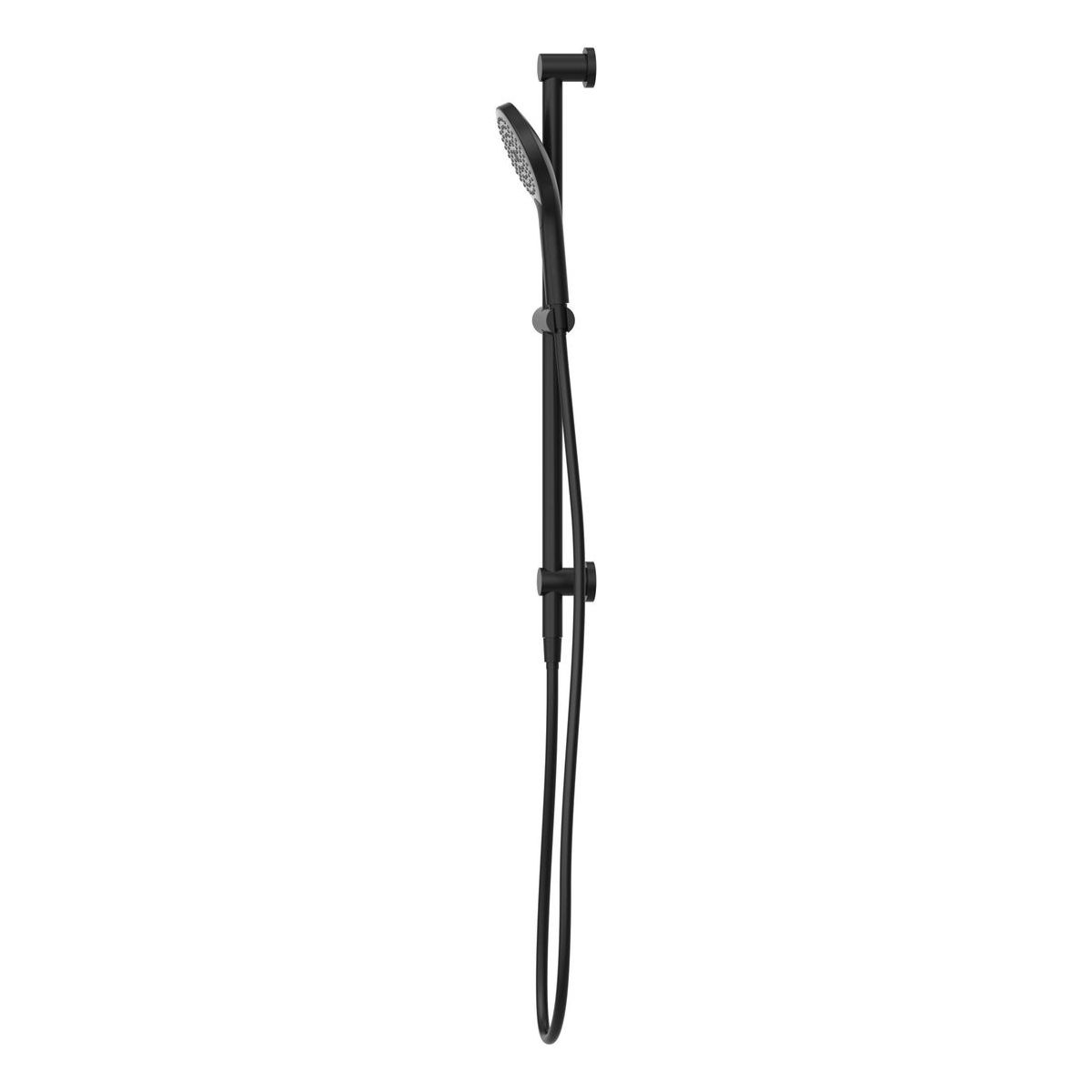 Mecca Shower Rail With Air Shower II in Matte Black