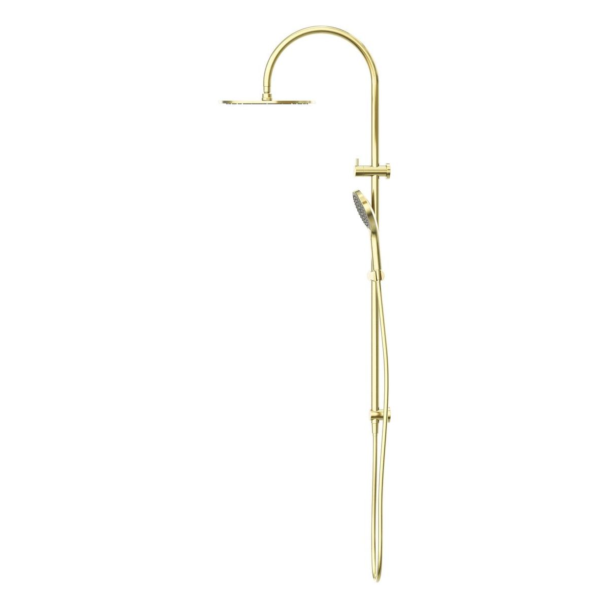 Mecca Twin Shower With Air Shower II in Brushed Gold