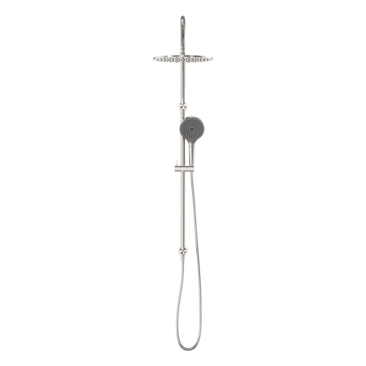 Mecca Twin Shower With Air Shower II in Brushed Nickel