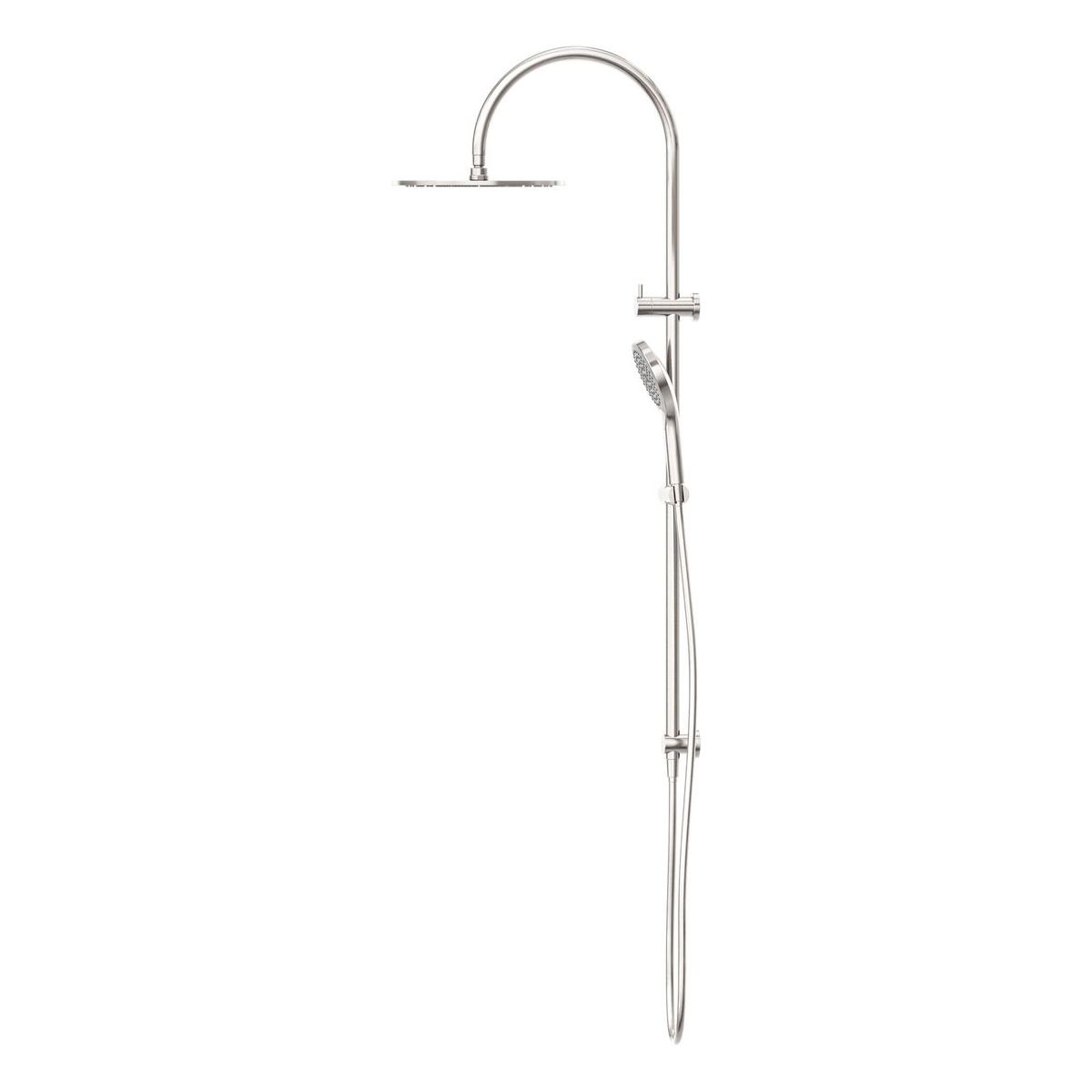 Mecca Twin Shower With Air Shower II in Brushed Nickel