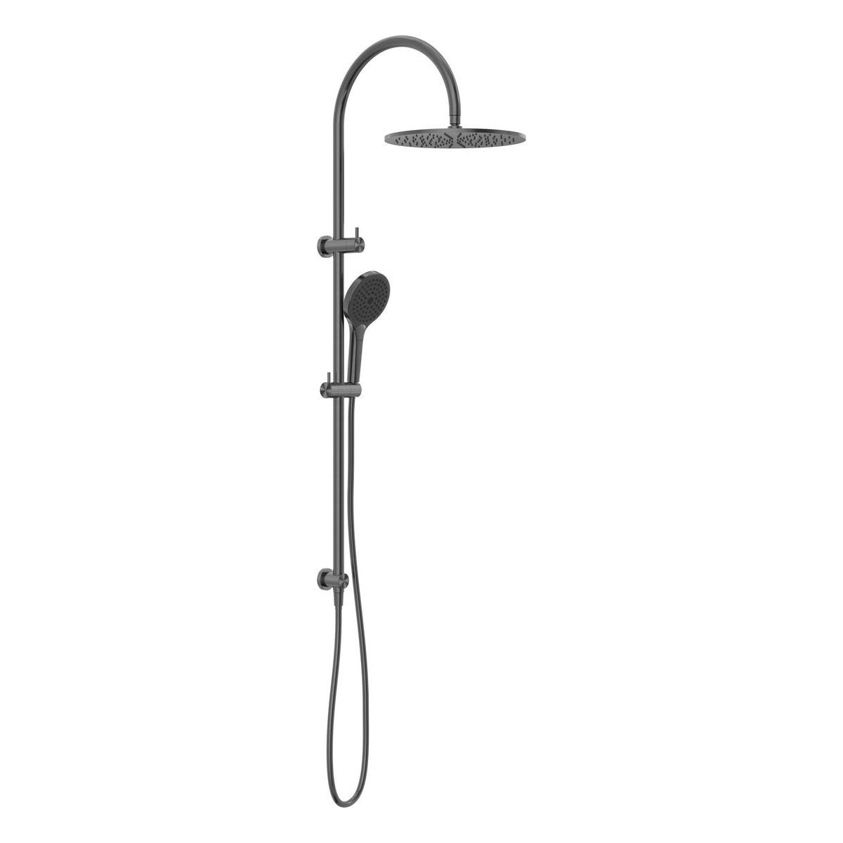 Mecca Twin Shower With Air Shower II in Gun Metal