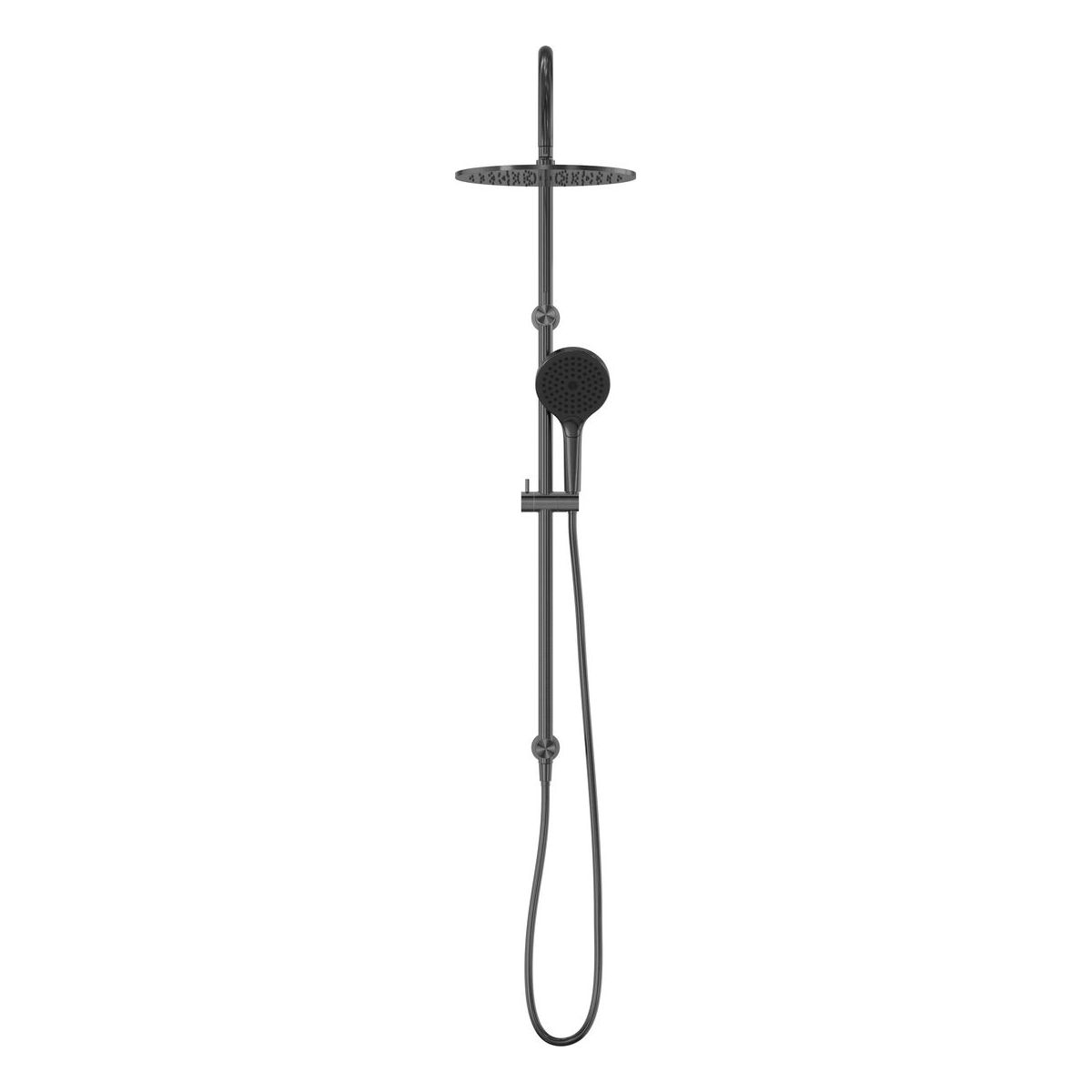 Mecca Twin Shower With Air Shower II in Gun Metal