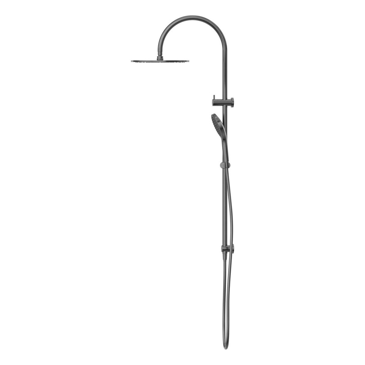 Mecca Twin Shower With Air Shower II in Gun Metal