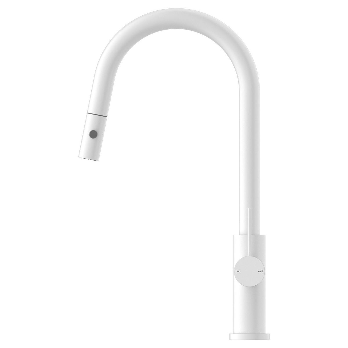 Mecca Pull Out Sink Mixer With Vegie Spray Function - Matte White