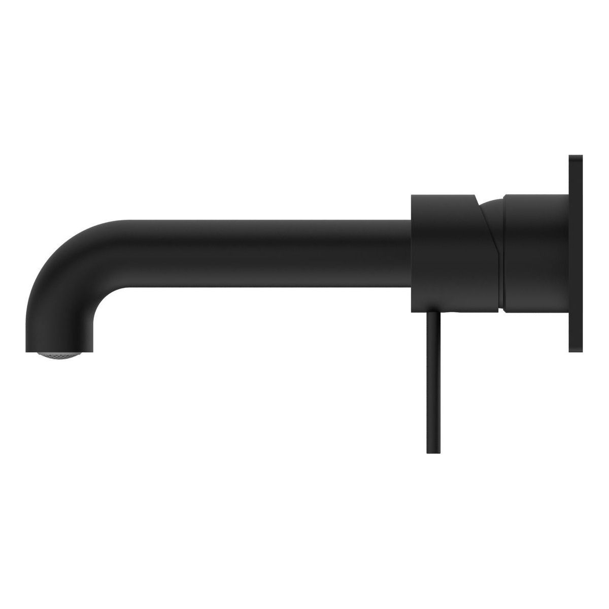 Mecca Wall Basin/Bath Mixer 120mm in Matte Black