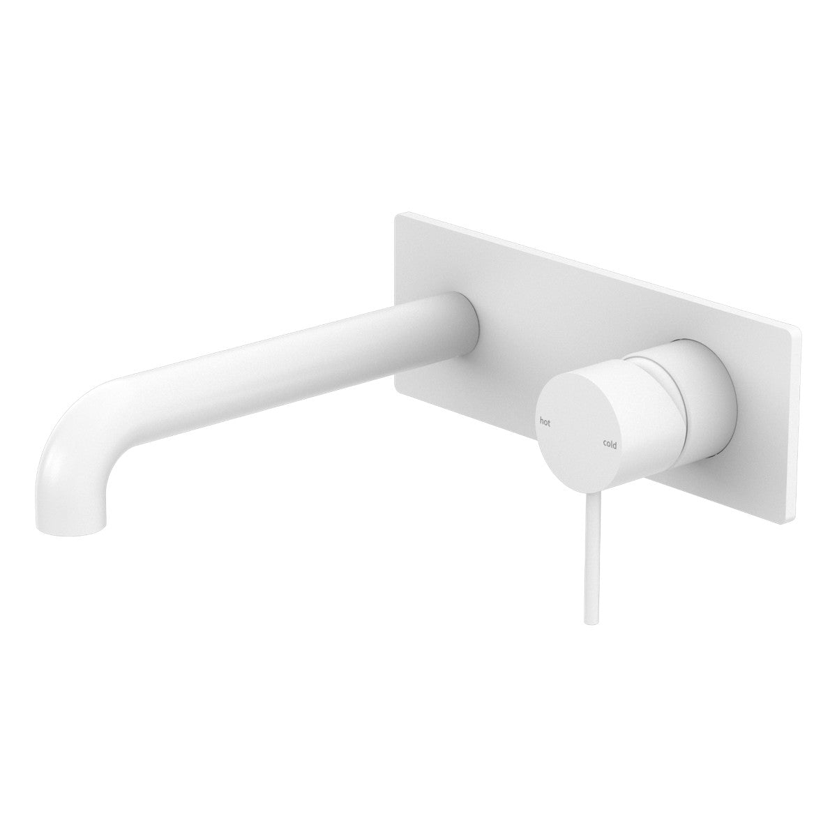 Mecca Wall Basin/Bath Mixer 120mm in Matte White