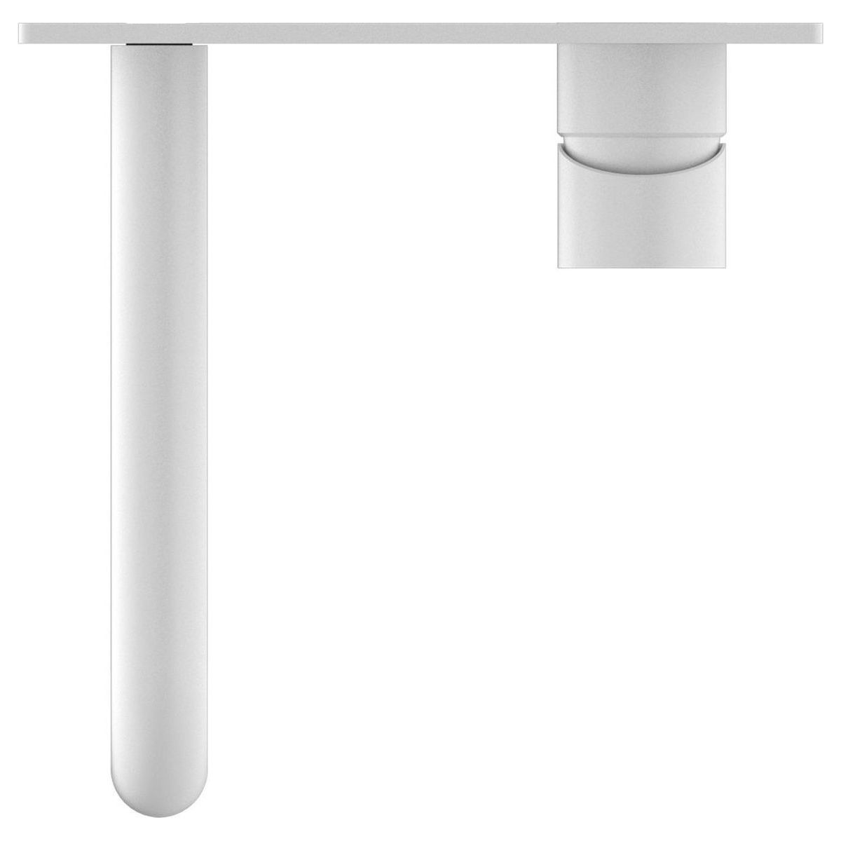 Mecca Wall Basin/Bath Mixer 120mm in Matte White