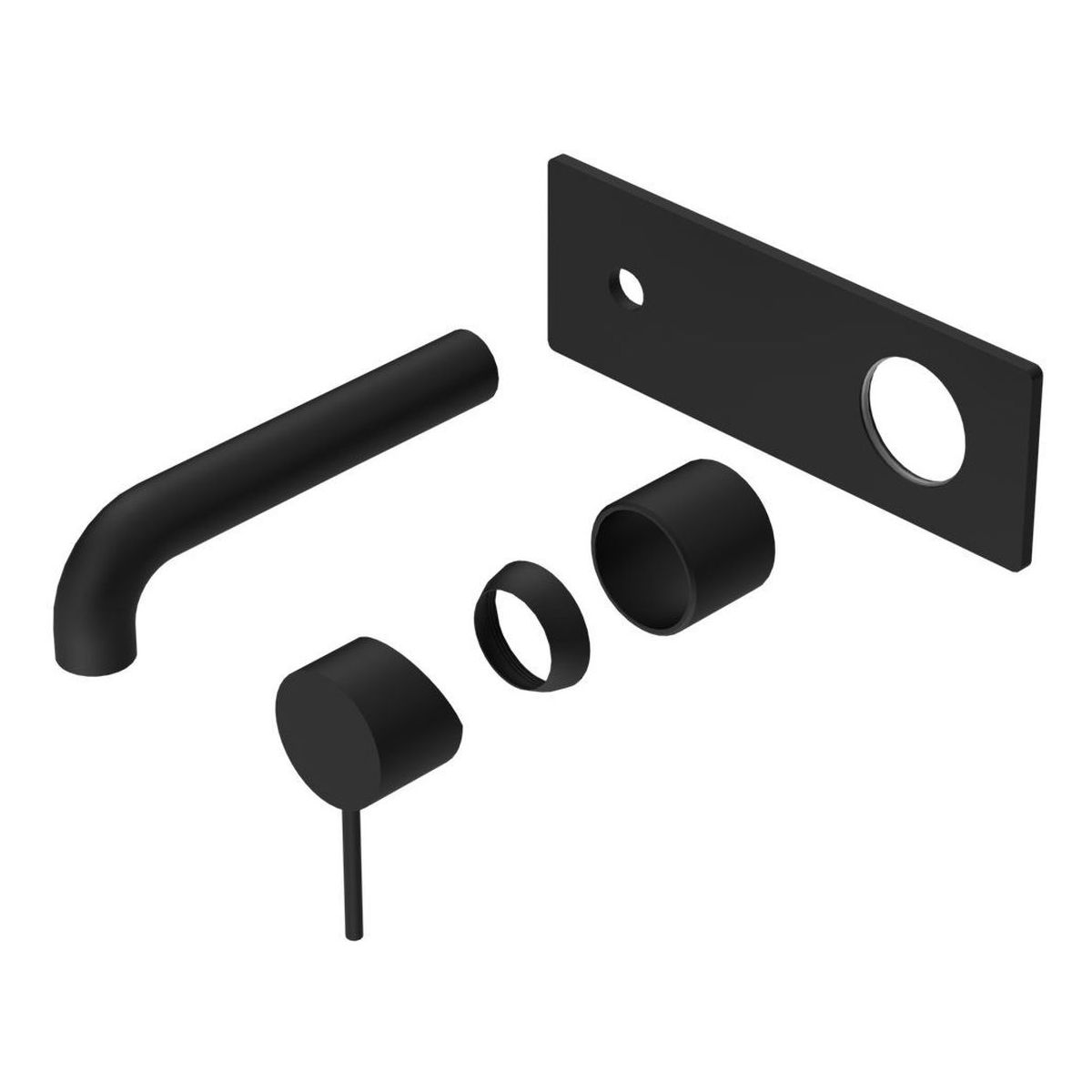 Mecca Wall Basin/Bath Mixer 120mm Trim Kits Only in Matte Black