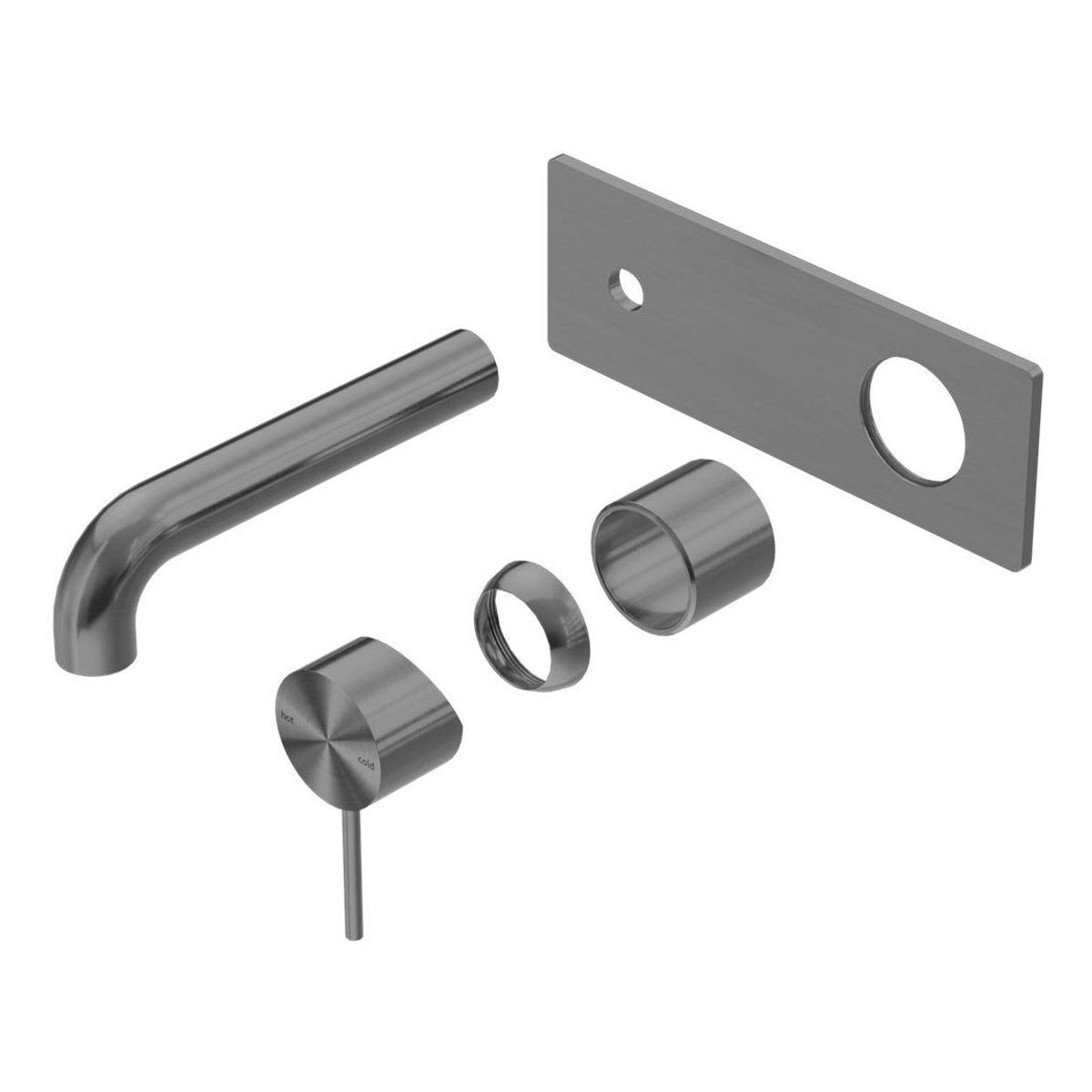 Mecca Wall Basin/Bath Mixer 160mm Trim Kits Only in Gun Metal