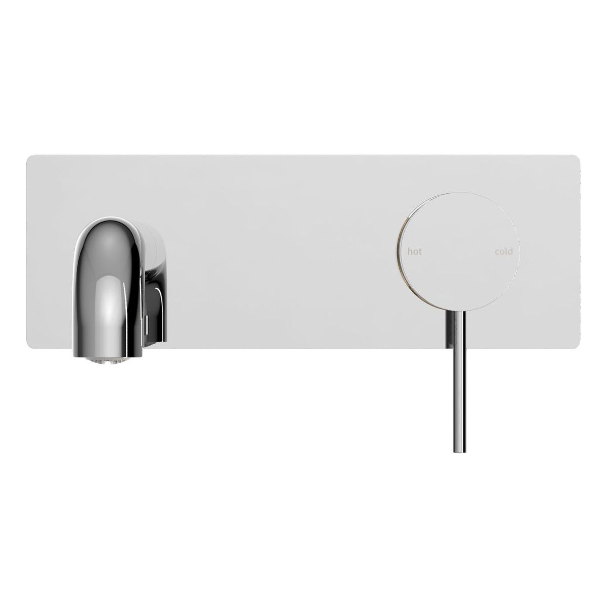 Mecca Wall Basin/Bath Mixer 185mm in Chrome