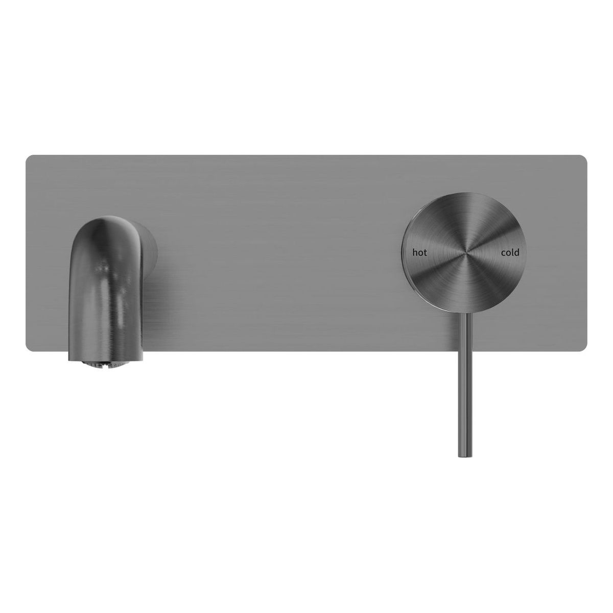 Mecca Wall Basin/Bath Mixer 185mm in Gun Metal