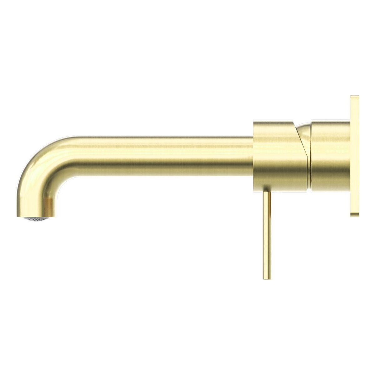 Mecca Wall Basin/Bath Mixer 230mm in Brushed Gold