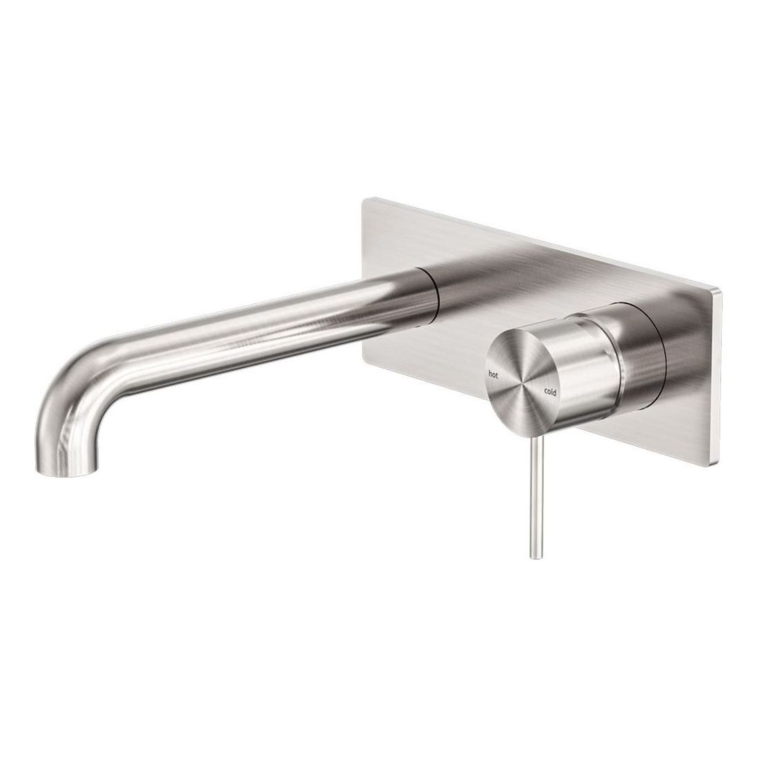 Mecca Wall Basin/Bath Mixer 260mm in Brushed Nickel