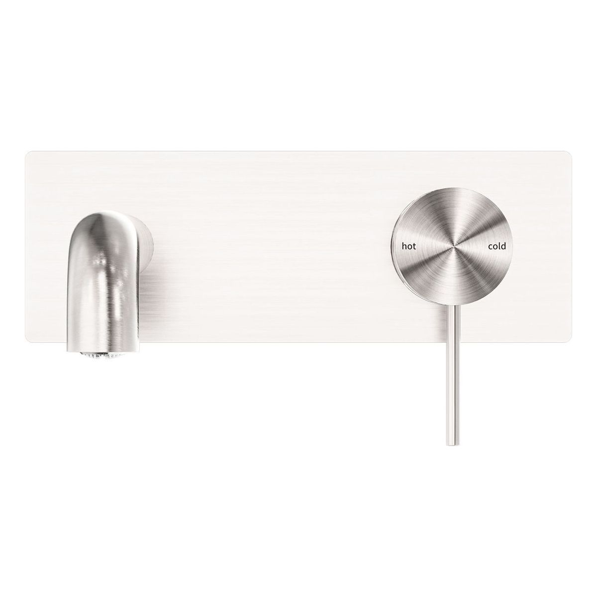 Mecca Wall Basin/Bath Mixer 260mm in Brushed Nickel