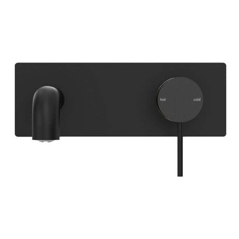 Mecca Wall Basin/Bath Mixer 260mm in Matte Black
