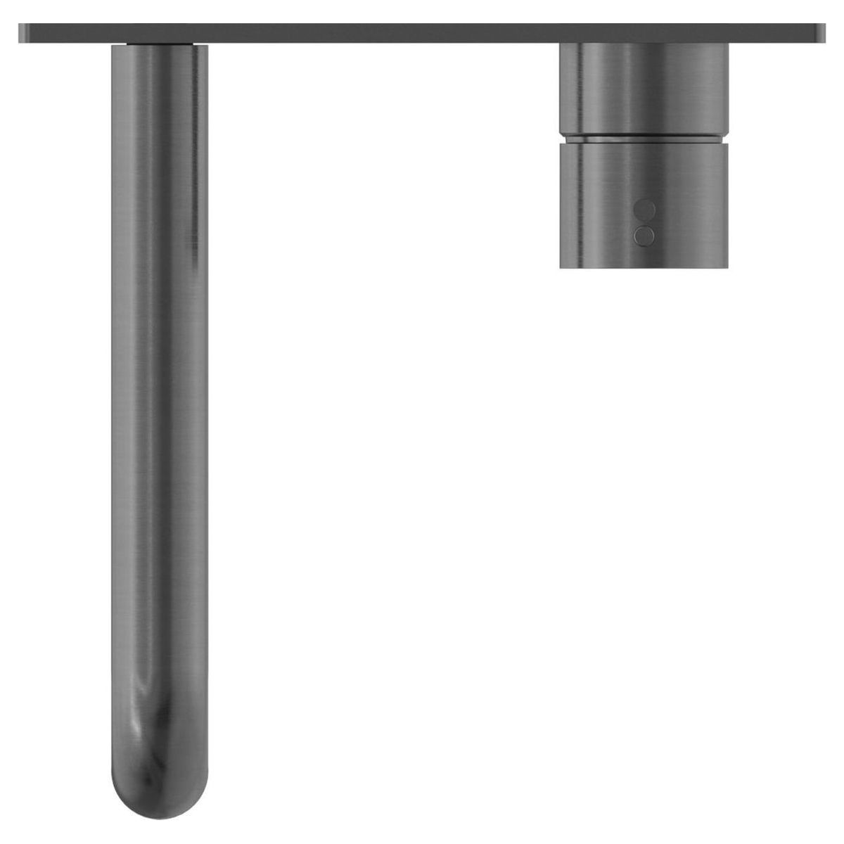 Mecca Wall Basin/Bath Mixer Handle Up 160mm in Gun Metal