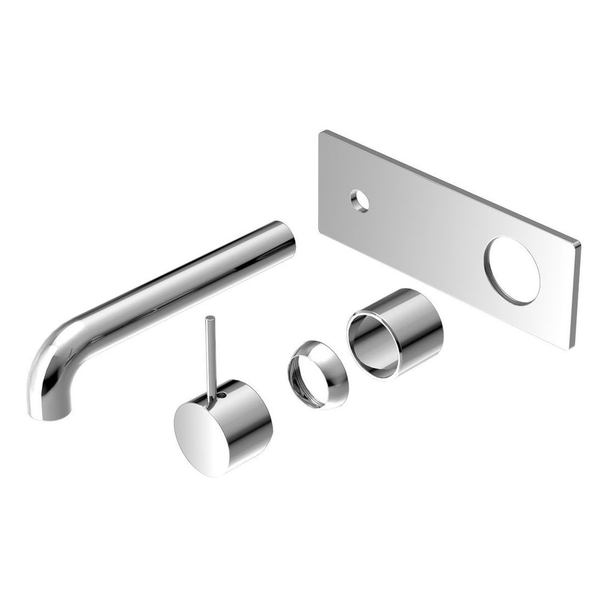 Mecca Wall Basin/Bath Mixer Handle Up 160mm Trim Kits in Chrome