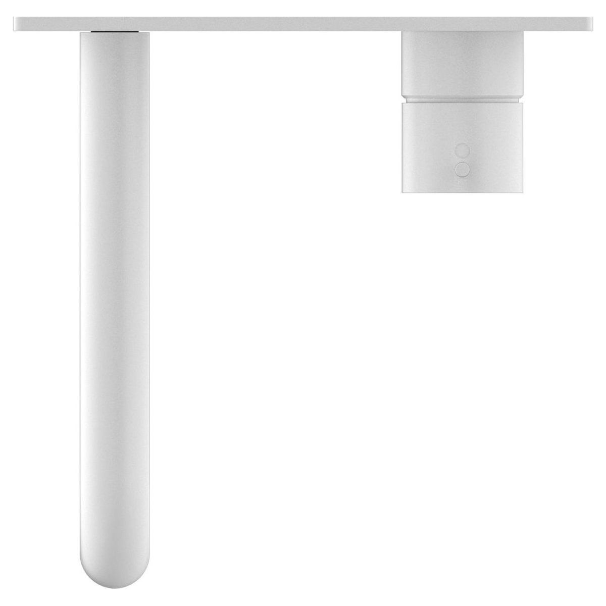 Mecca Wall Basin/Bath Mixer Handle Up 185mm in Matte White