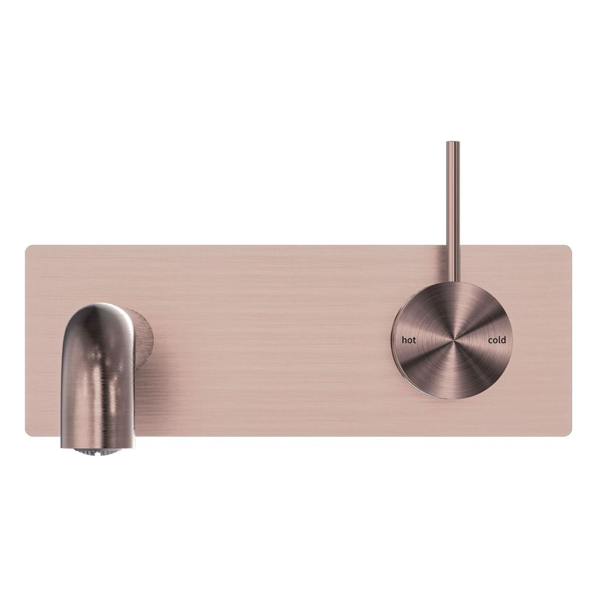 Mecca Wall Basin/Bath Mixer Handle Up 230mm in Brushed Bronze
