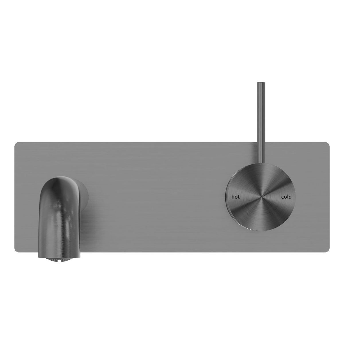 Mecca Wall Basin/Bath Mixer Handle Up 230mm in Gun Metal