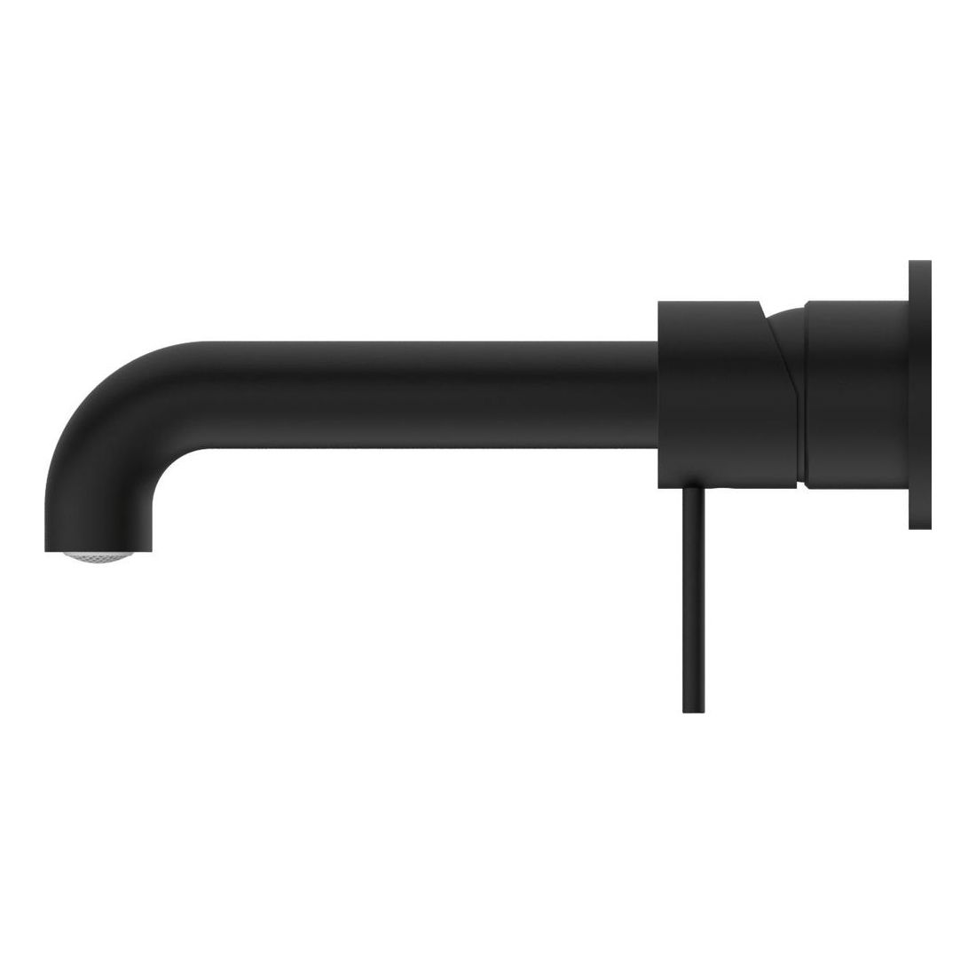 Mecca Wall Basin/Bath Mixer Separate Back Plate 120mm in Matte Black
