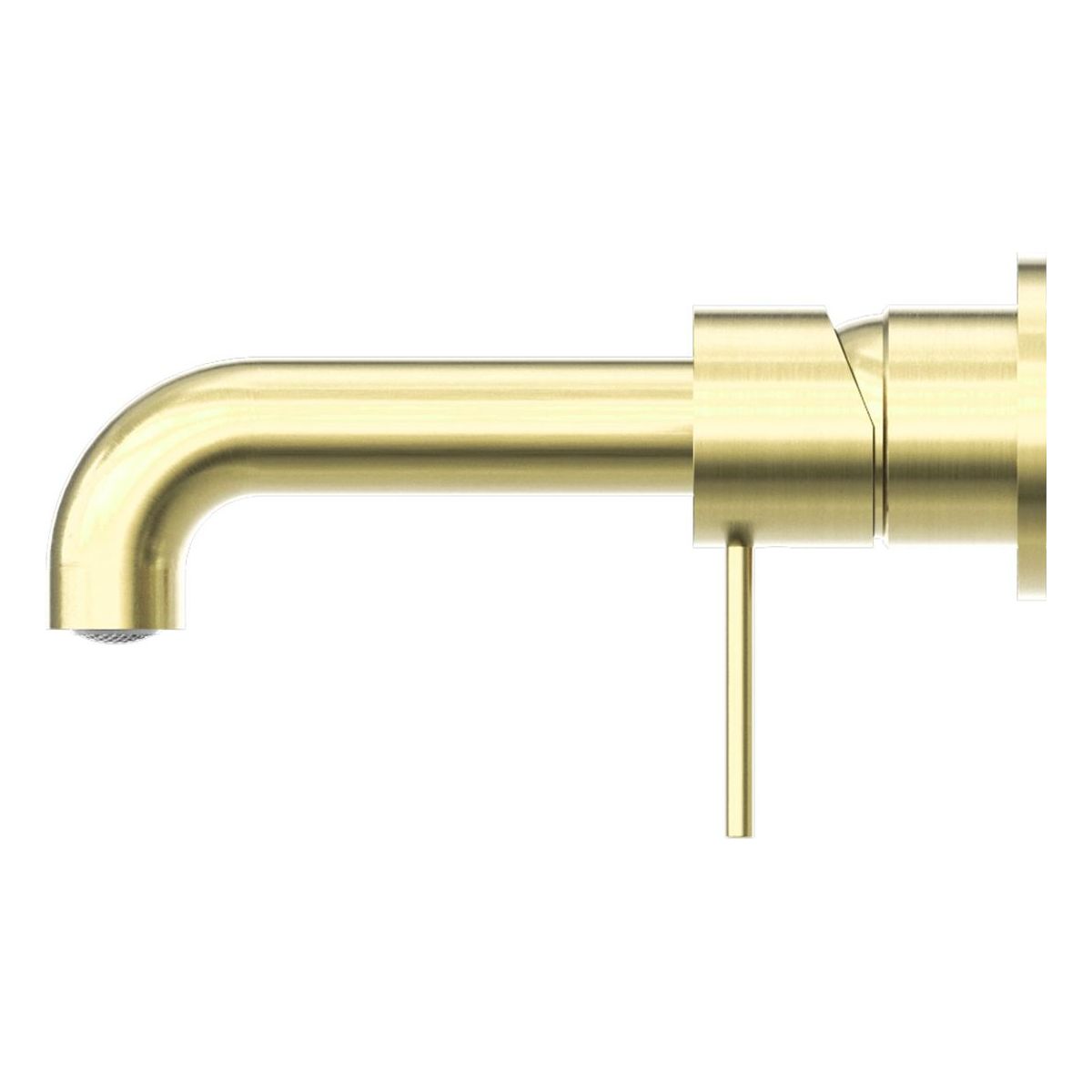 Mecca Wall Basin/Bath Mixer Separate Back Plate 185mm in Brushed Gold