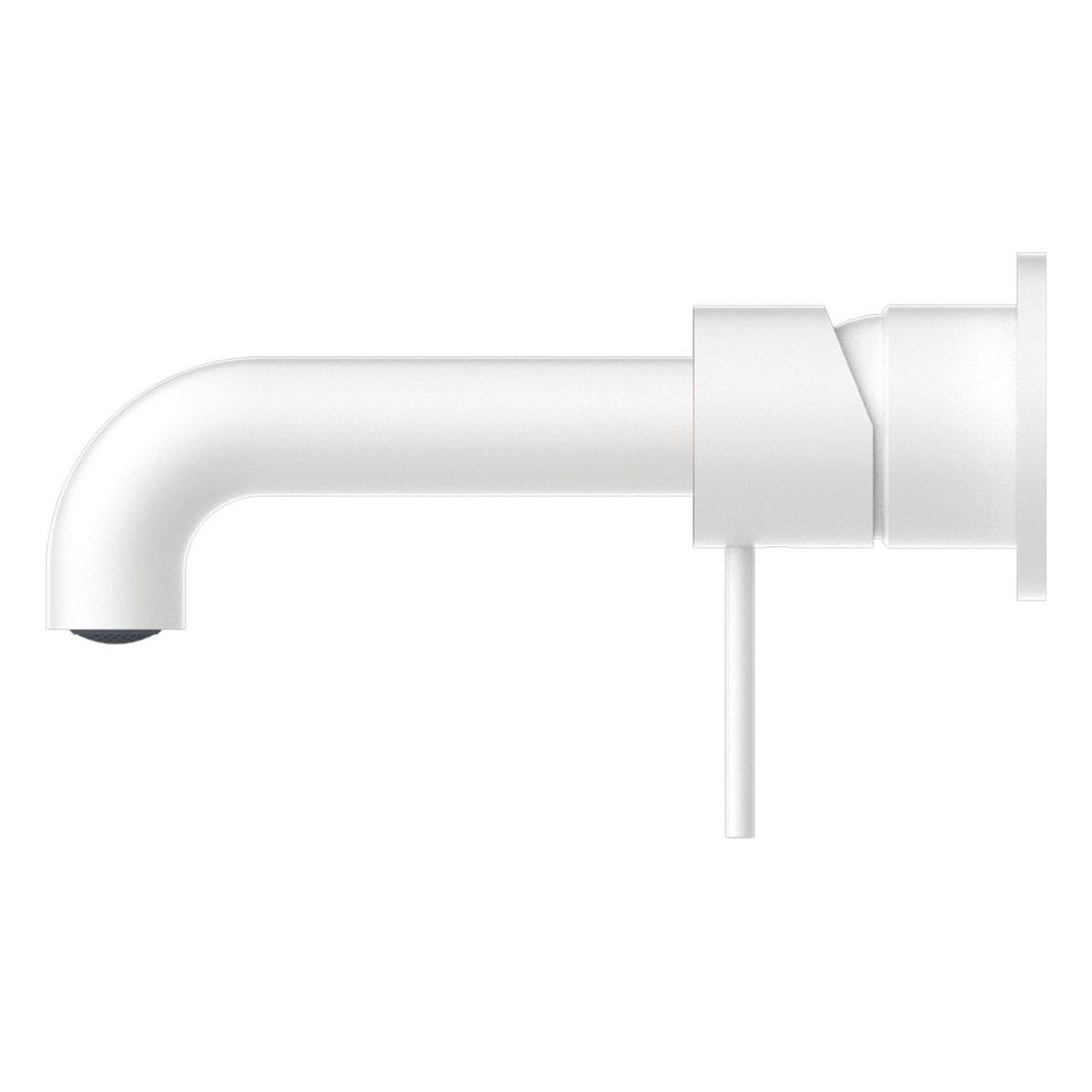 Mecca Wall Basin/Bath Mixer Separate Back Plate 185mm in Matte White