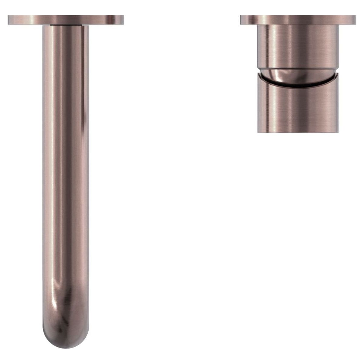 Mecca Wall Basin/Bath Mixer Separate Back Plate 230mm in Brushed Bronze