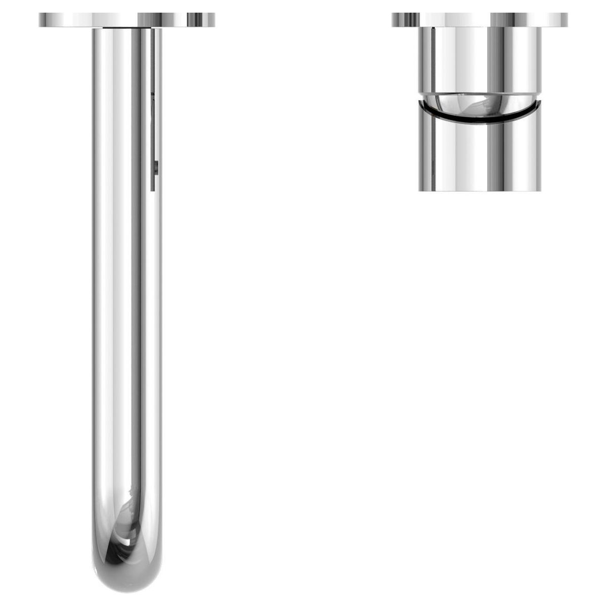 Mecca Wall Basin/Bath Mixer Separate Back Plate 260mm in Chrome