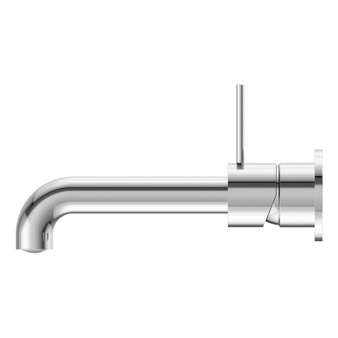 Mecca Wall Basin/Bath Mixer Separate Back Plate Handle Up 185mm in Chrome