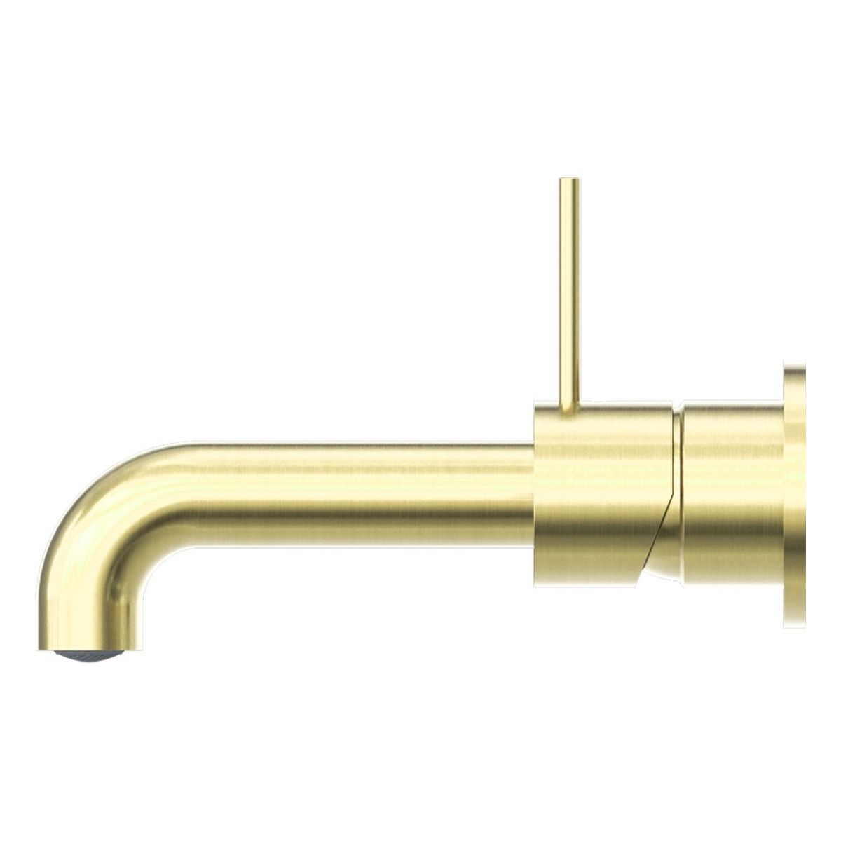 Mecca Wall Basin/Bath Mixer Separate Back Plate Handle Up 230mm in Brushed Gold