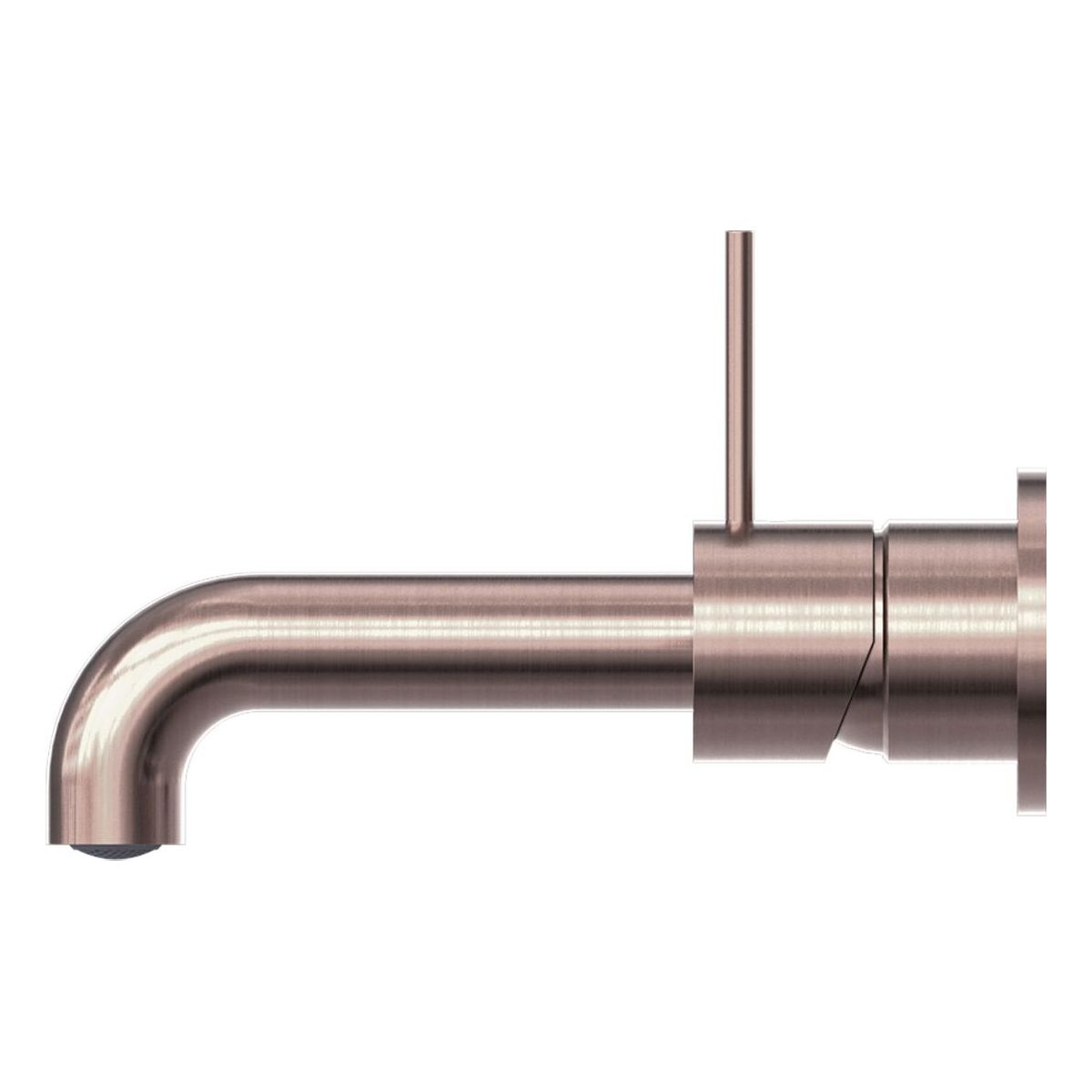Mecca Wall Basin/Bath Mixer Separate Back Plate Handle Up 230mm in Brushed Bronze