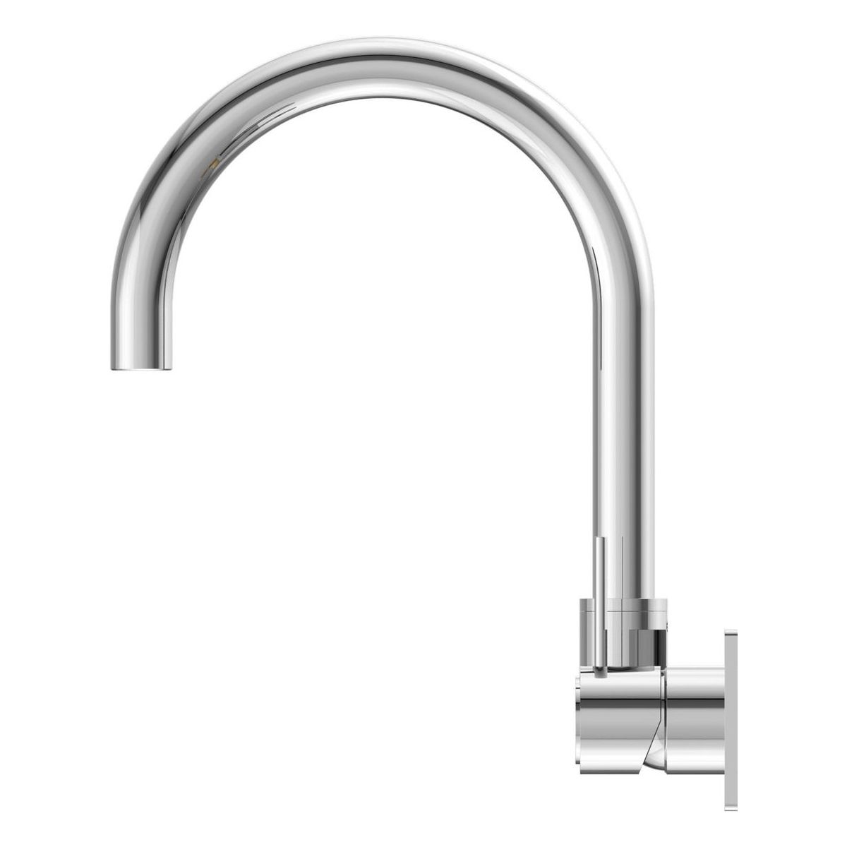 Mecca Wall Basin/Bath Mixer Swivel Spout Handle Up in Chrome