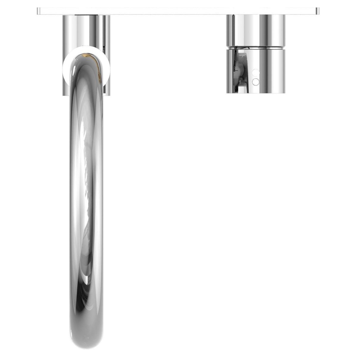 Mecca Wall Basin/Bath Mixer Swivel Spout Handle Up in Chrome