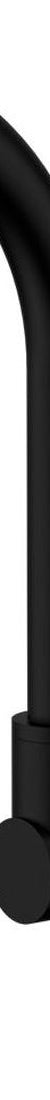 Mecca Wall Basin/Bath Mixer Swivel Spout Handle Up in Matte Black