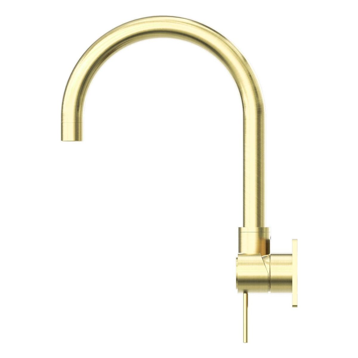 Mecca Wall Basin/Bath Mixer Swivel Spout in Brushed Gold