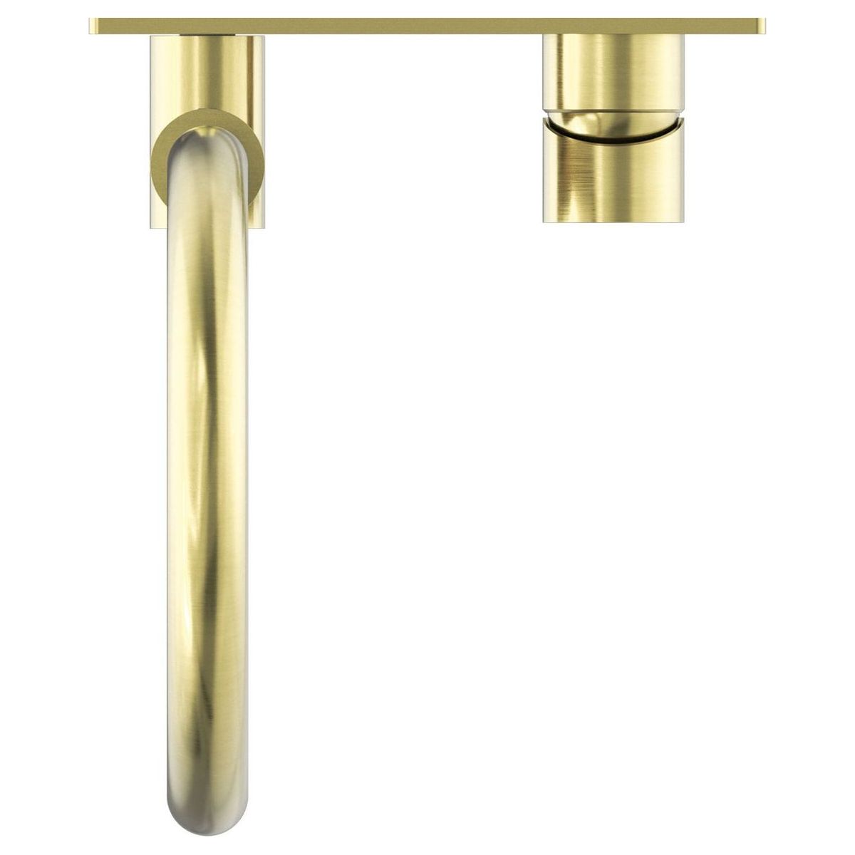Mecca Wall Basin/Bath Mixer Swivel Spout in Brushed Gold