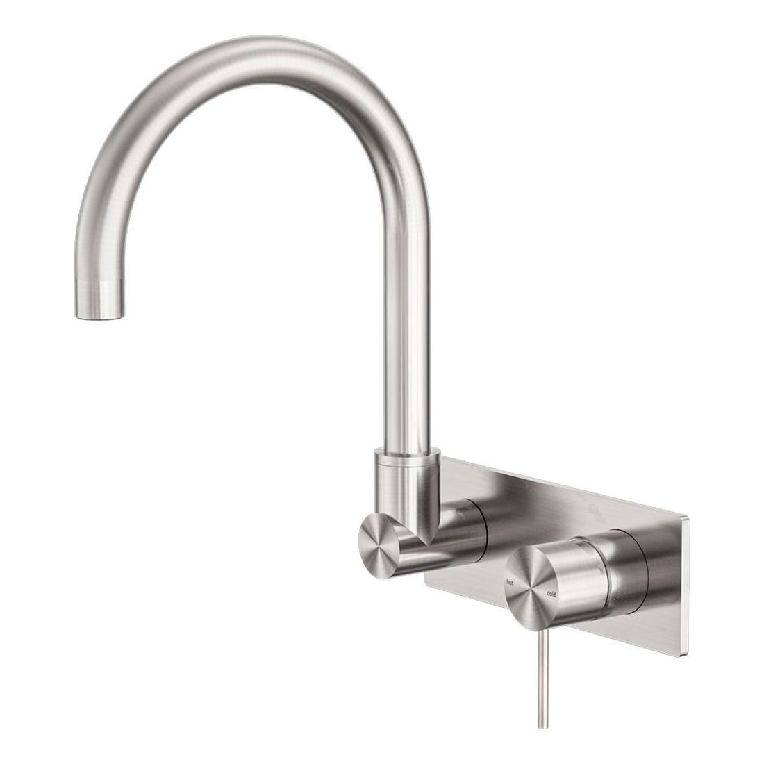 Mecca Wall Basin/Bath Mixer Swivel Spout in Brushed Nickel
