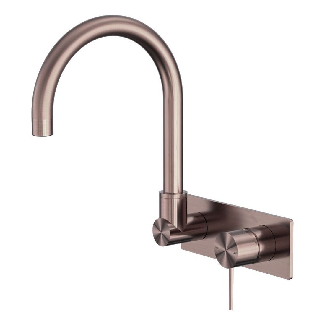 Mecca Wall Basin/Bath Mixer Swivel Spout in Brushed Bronze