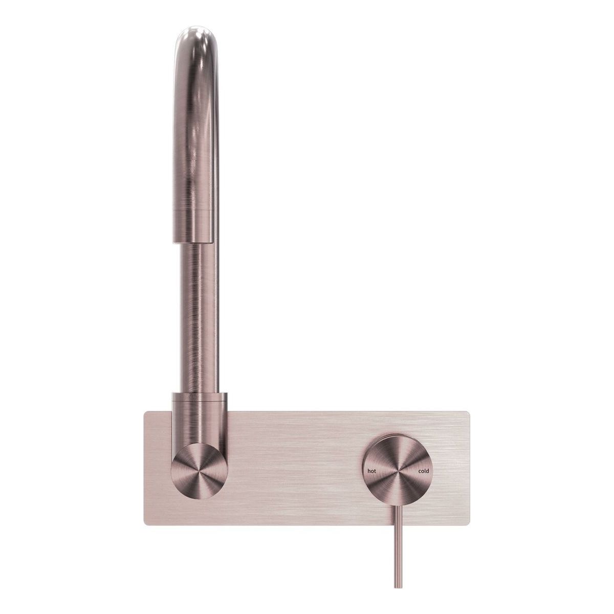 Mecca Wall Basin/Bath Mixer Swivel Spout in Brushed Bronze