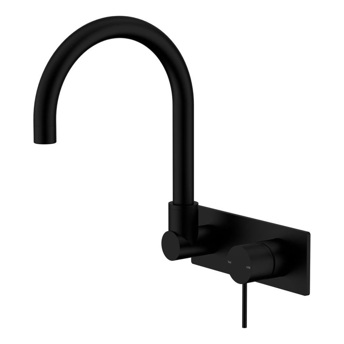 Mecca Wall Basin/Bath Mixer Swivel Spout in Matte Black