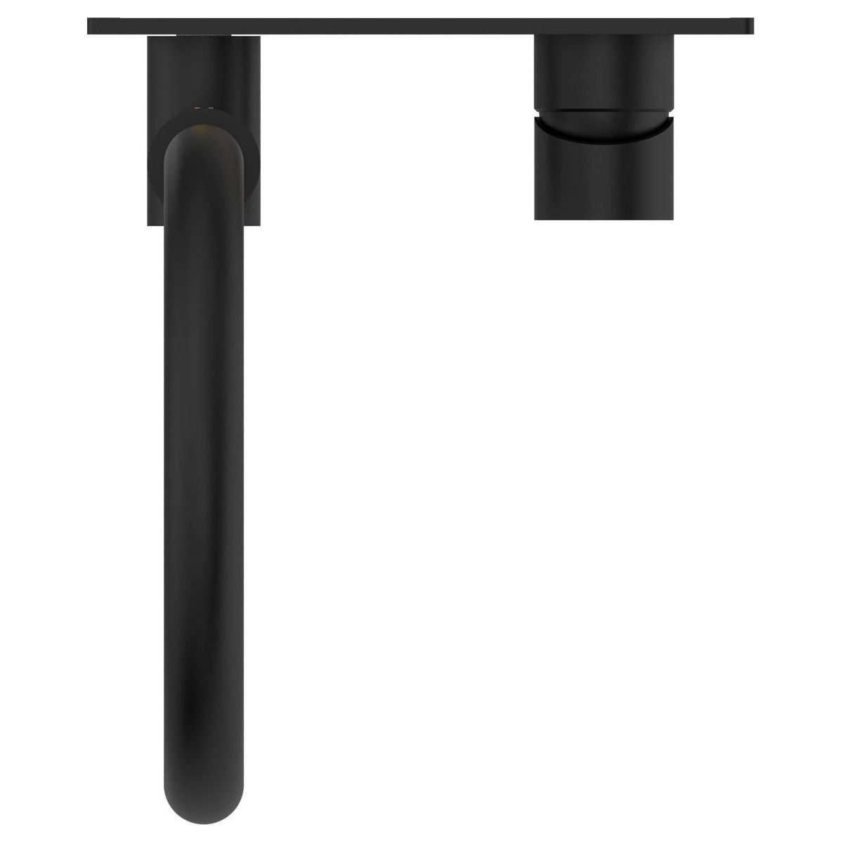 Mecca Wall Basin/Bath Mixer Swivel Spout in Matte Black