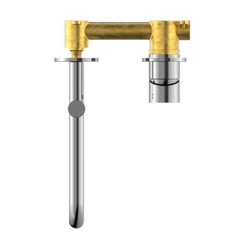 Mecca Wall Basin/Bath Mixer Swivel Spout 225mm in Chrome