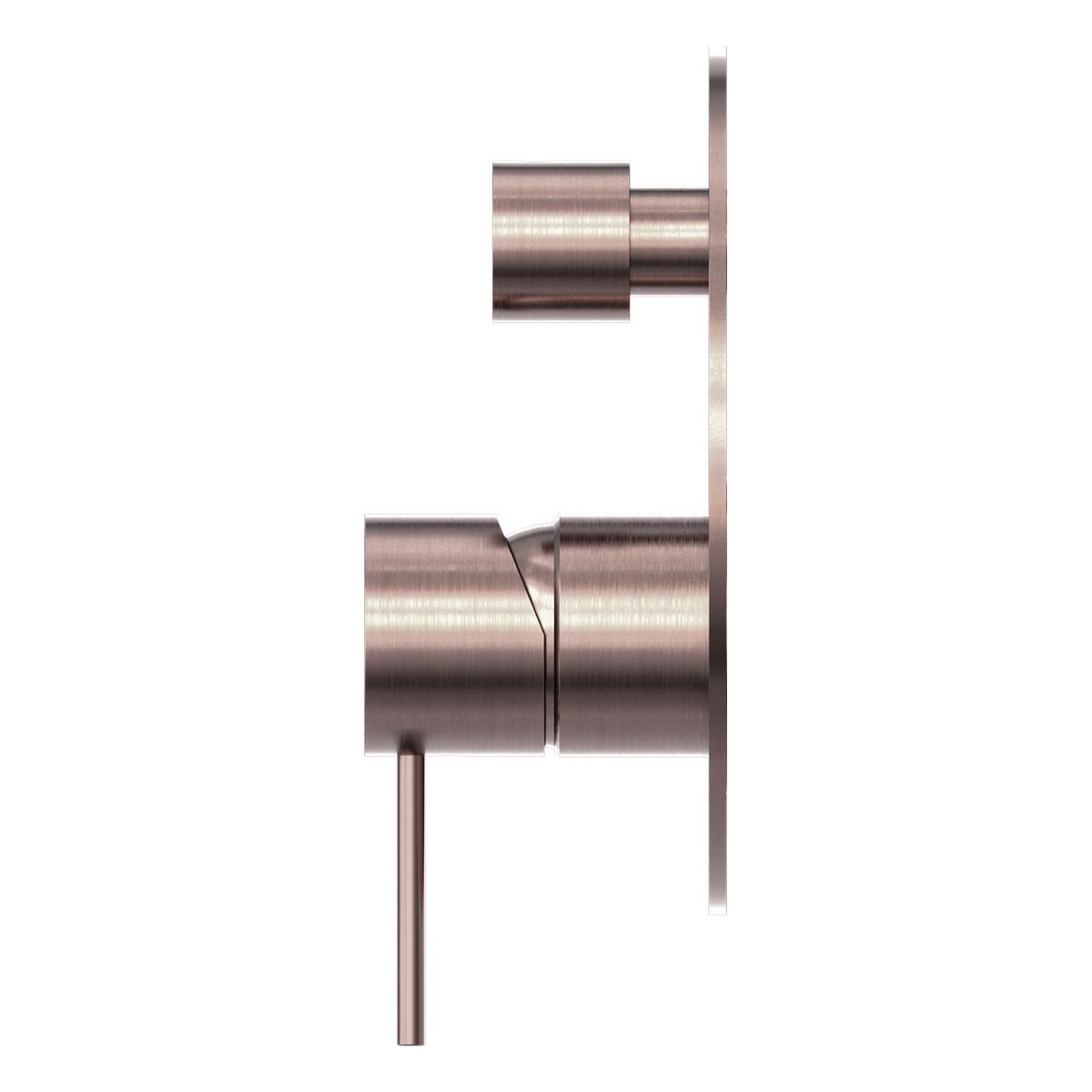 Mecca Shower Mixer With Divertor in Brushed Bronze