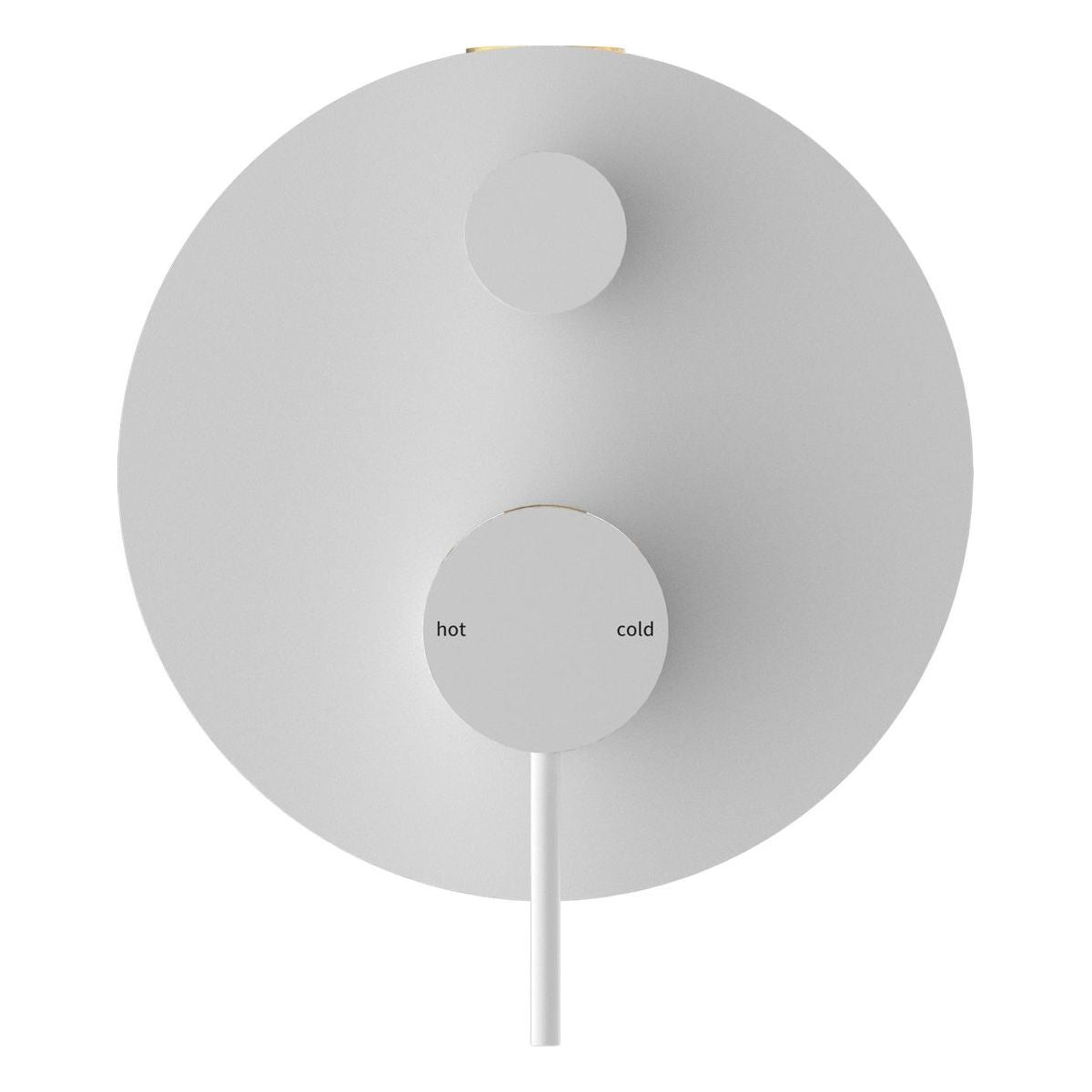 Mecca Shower Mixer With Divertor in Matte White