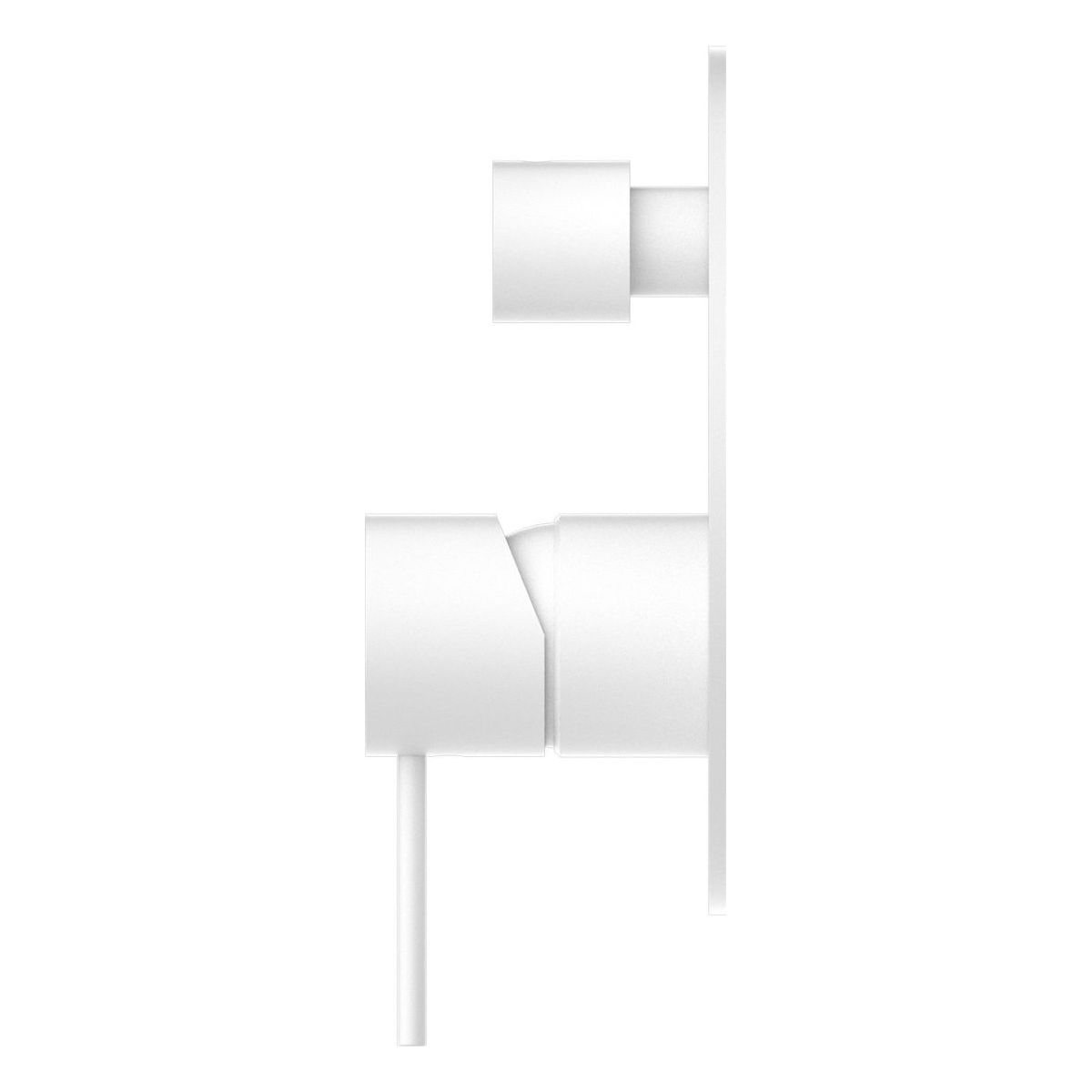 Mecca Shower Mixer With Divertor in Matte White