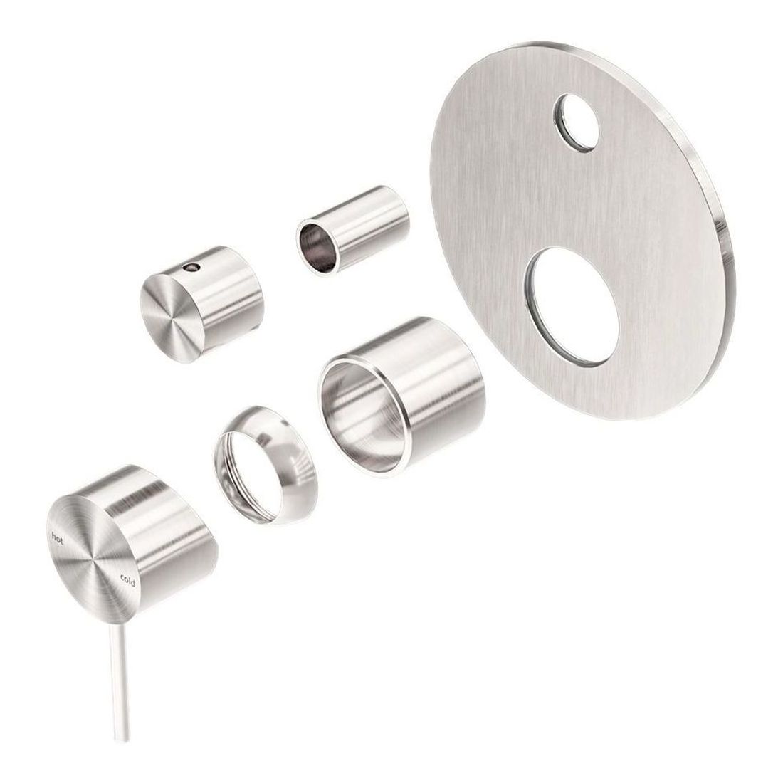Mecca Shower Mixer With Divertor Trim Kits Only in Brushed Nickel