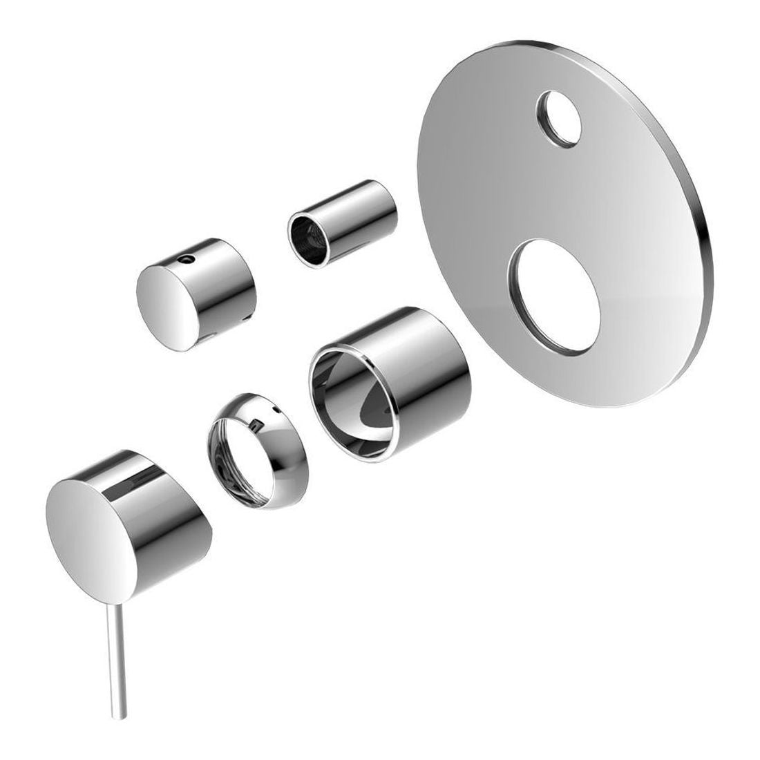 Mecca Shower Mixer With Divertor Trim Kits Only in Chrome